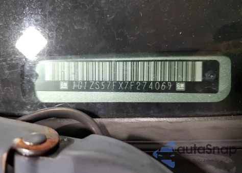 2007 Chevrolet Malibu Ls z USA, uszkodzony, nr VIN 1G1ZS57FX7F274069